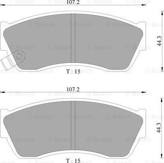 BOSCH 0 986 AB9 032 - Brake Pad Set, disc brake autospares.lv