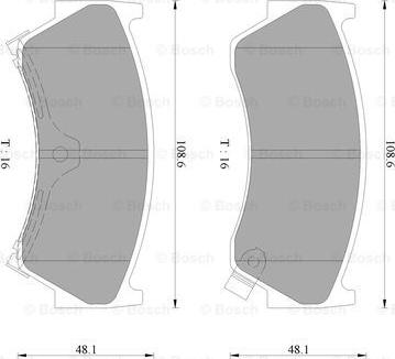 BOSCH 0 986 AB9 071 - Brake Pad Set, disc brake autospares.lv