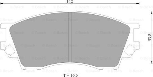 BOSCH 0 986 AB9 198 - Brake Pad Set, disc brake autospares.lv