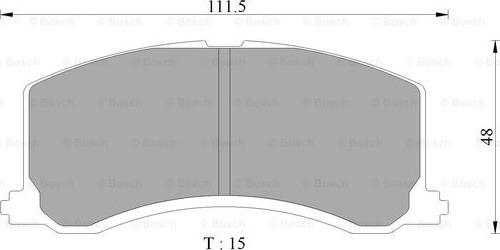 BOSCH 0 986 AB9 140 - Brake Pad Set, disc brake autospares.lv