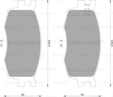 BOSCH 0 986 AB9 148 - Brake Pad Set, disc brake autospares.lv