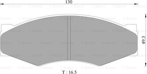 BOSCH 0 986 AB9 168 - Brake Pad Set, disc brake autospares.lv