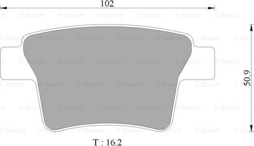 BOSCH 0 986 AB9 355 - Brake Pad Set, disc brake autospares.lv