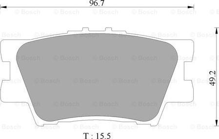 BOSCH 0 986 AB9 362 - Brake Pad Set, disc brake autospares.lv