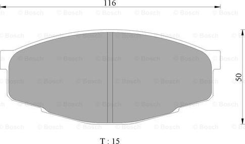 BOSCH 0 986 AB9 309 - Brake Pad Set, disc brake autospares.lv