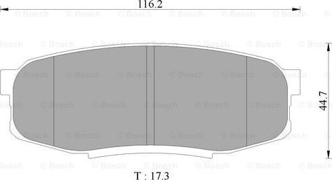 BOSCH 0 986 AB9 302 - Brake Pad Set, disc brake autospares.lv