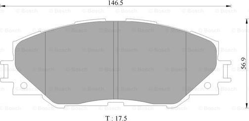 BOSCH 0 986 AB9 380 - Brake Pad Set, disc brake autospares.lv