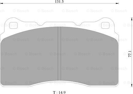 BOSCH 0 986 AB9 292 - Brake Pad Set, disc brake autospares.lv