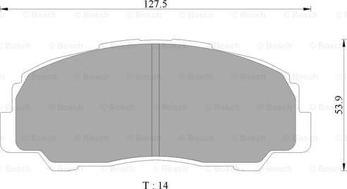 BOSCH 0 986 AB9 255 - Brake Pad Set, disc brake autospares.lv