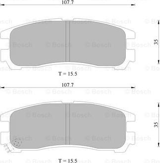 BOSCH 0 986 AB9 210 - Brake Pad Set, disc brake autospares.lv