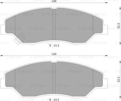 BOSCH 0 986 AB9 285 - Brake Pad Set, disc brake autospares.lv