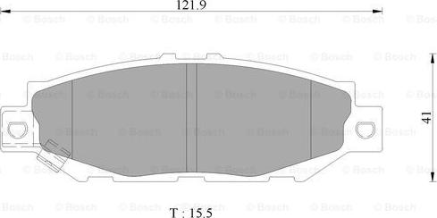 BOSCH 0 986 AB9 277 - Brake Pad Set, disc brake autospares.lv