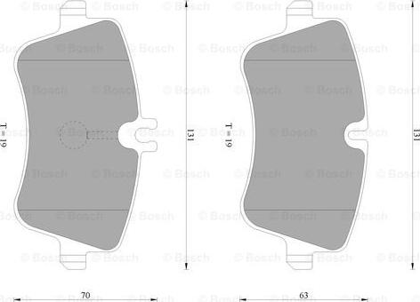 BOSCH 0 986 AB4 977 - Brake Pad Set, disc brake autospares.lv