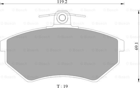 BOSCH 0 986 AB4 445 - Brake Pad Set, disc brake autospares.lv