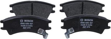 BOSCH 0 986 AB4 407 - Brake Pad Set, disc brake autospares.lv