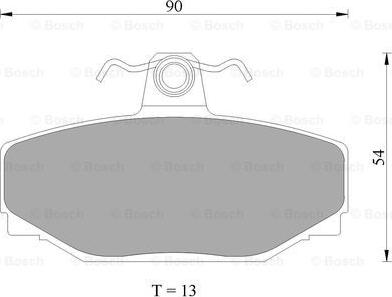 BOSCH 0 986 AB4 435 - Brake Pad Set, disc brake autospares.lv