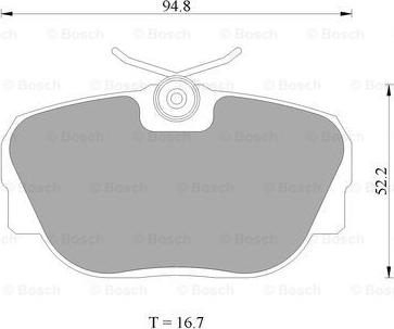 BOSCH 0 986 AB4 428 - Brake Pad Set, disc brake autospares.lv