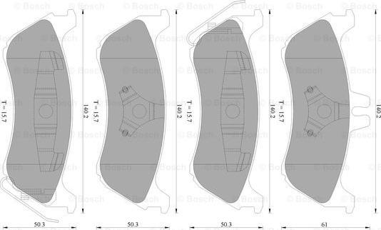 BOSCH 0 986 AB4 562 - Brake Pad Set, disc brake autospares.lv