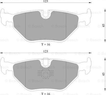 BOSCH 0 986 AB4 693 - Brake Pad Set, disc brake autospares.lv