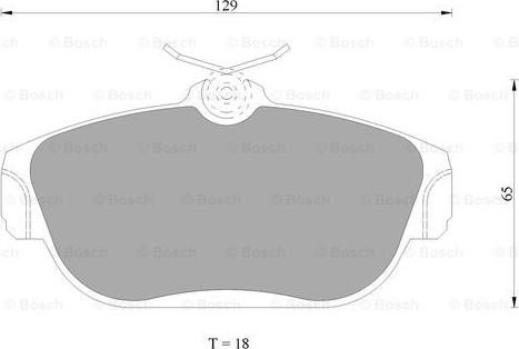 BOSCH 0 986 AB4 685 - Brake Pad Set, disc brake autospares.lv