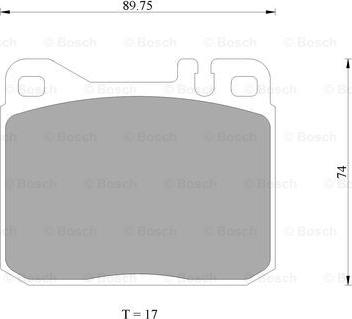 BOSCH 0 986 AB4 687 - Brake Pad Set, disc brake autospares.lv