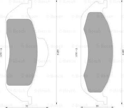 BOSCH 0 986 AB4 631 - Brake Pad Set, disc brake autospares.lv