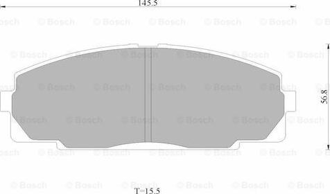 BOSCH 0 986 AB4 399 - Brake Pad Set, disc brake autospares.lv