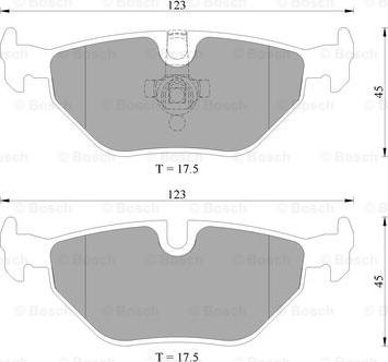 BOSCH 0 986 AB4 735 - Brake Pad Set, disc brake autospares.lv