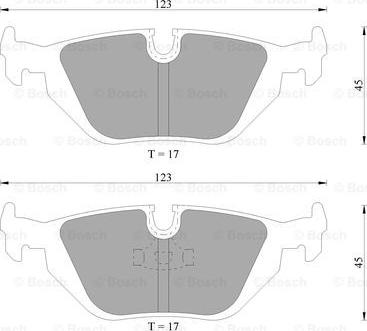 BOSCH 0 986 AB4 726 - Brake Pad Set, disc brake autospares.lv