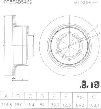 BOSCH 0 986 AB5 469 - Brake Disc autospares.lv