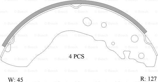 BOSCH 0 986 AB0 859 - Brake Shoe Set autospares.lv