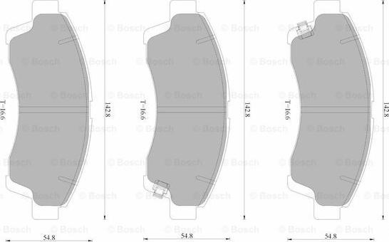 BOSCH 0 986 AB1 965 - Brake Pad Set, disc brake autospares.lv