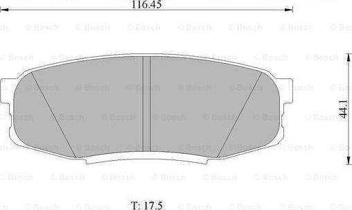 BOSCH 0 986 AB1 494 - Brake Pad Set, disc brake autospares.lv