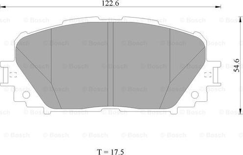 BOSCH 0 986 AB1 498 - Brake Pad Set, disc brake autospares.lv