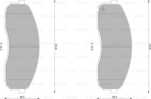 BOSCH 0 986 AB1 440 - Brake Pad Set, disc brake autospares.lv