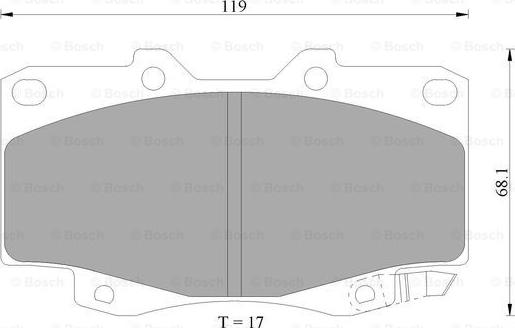 BOSCH 0 986 AB1 415 - Brake Pad Set, disc brake autospares.lv