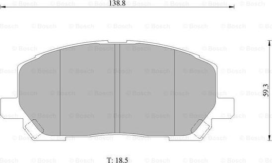 BOSCH 0 986 AB1 411 - Brake Pad Set, disc brake autospares.lv