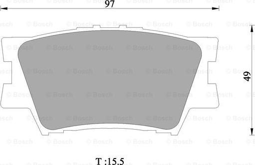 BOSCH 0 986 AB1 421 - Brake Pad Set, disc brake autospares.lv