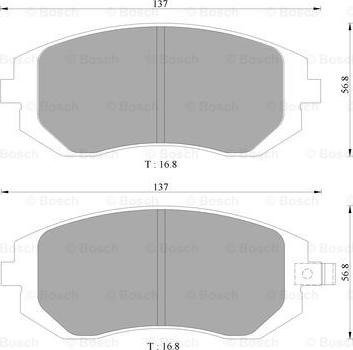 BOSCH 0 986 AB1 476 - Brake Pad Set, disc brake autospares.lv