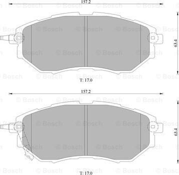 BOSCH 0 986 AB1 473 - Brake Pad Set, disc brake autospares.lv