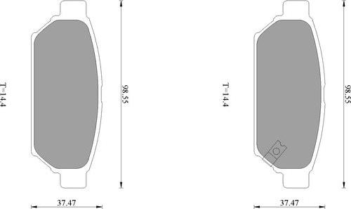 BOSCH 0 986 AB1 622 - Brake Pad Set, disc brake autospares.lv