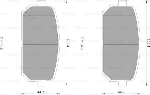 BOSCH 0 986 AB1 059 - Brake Pad Set, disc brake autospares.lv