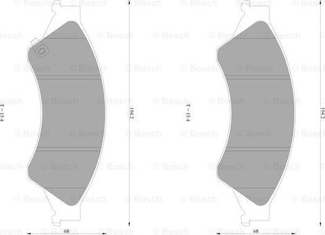 BOSCH 0 986 AB1 083 - Brake Pad Set, disc brake autospares.lv