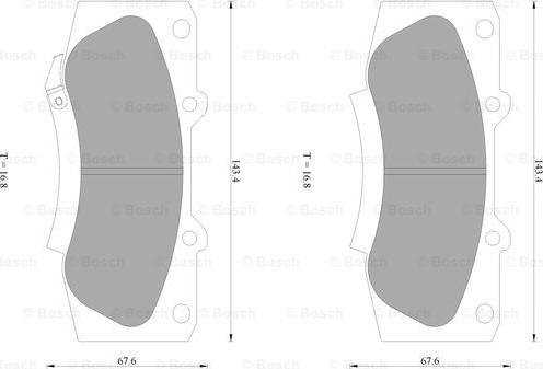 BOSCH 0 986 AB1 082 - Brake Pad Set, disc brake autospares.lv