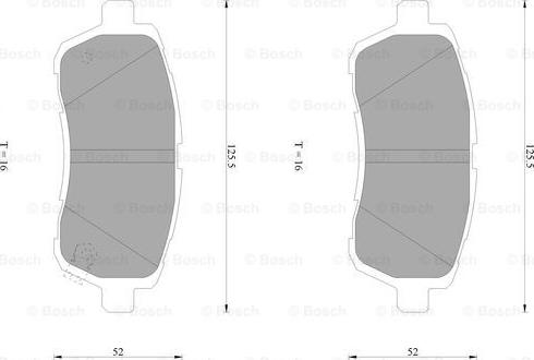 BOSCH 0 986 AB1 072 - Brake Pad Set, disc brake autospares.lv