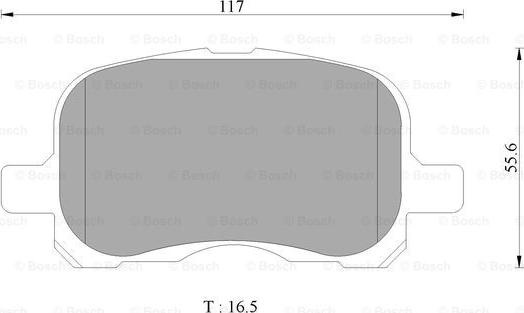 BOSCH 0 986 AB1 129 - Brake Pad Set, disc brake autospares.lv