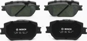 BOSCH 0 986 AB1 327 - Brake Pad Set, disc brake autospares.lv