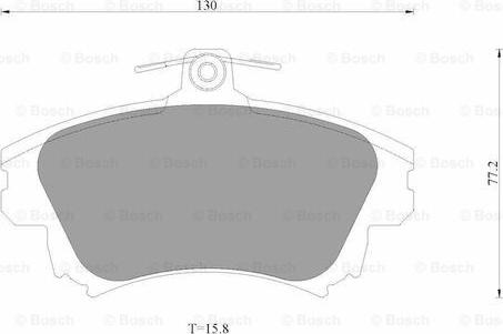 BOSCH 0 986 AB3 505 - Brake Pad Set, disc brake autospares.lv