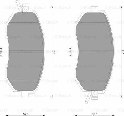 BOSCH 0 986 AB3 508 - Brake Pad Set, disc brake autospares.lv