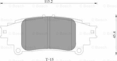 BOSCH 0 986 AB3 531 - Brake Pad Set, disc brake autospares.lv